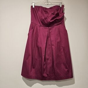 The Limited Strapless Fuchsia Dress, Size 8